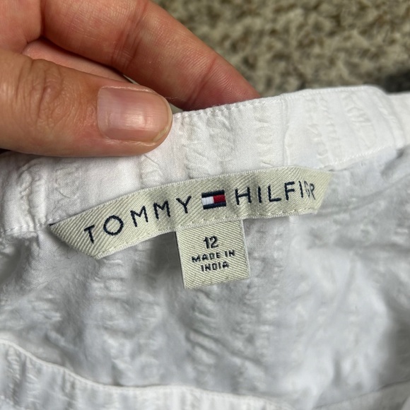 Tommy Hilfiger White Midi Skirt Casual Vacation Neutral Beach Greece Classic 12 - Picture 3 of 7